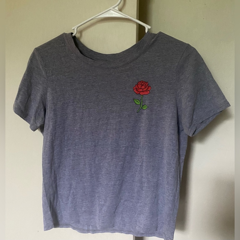 “No Bad Days” Grey Women’s Short Sleeve Crop Top